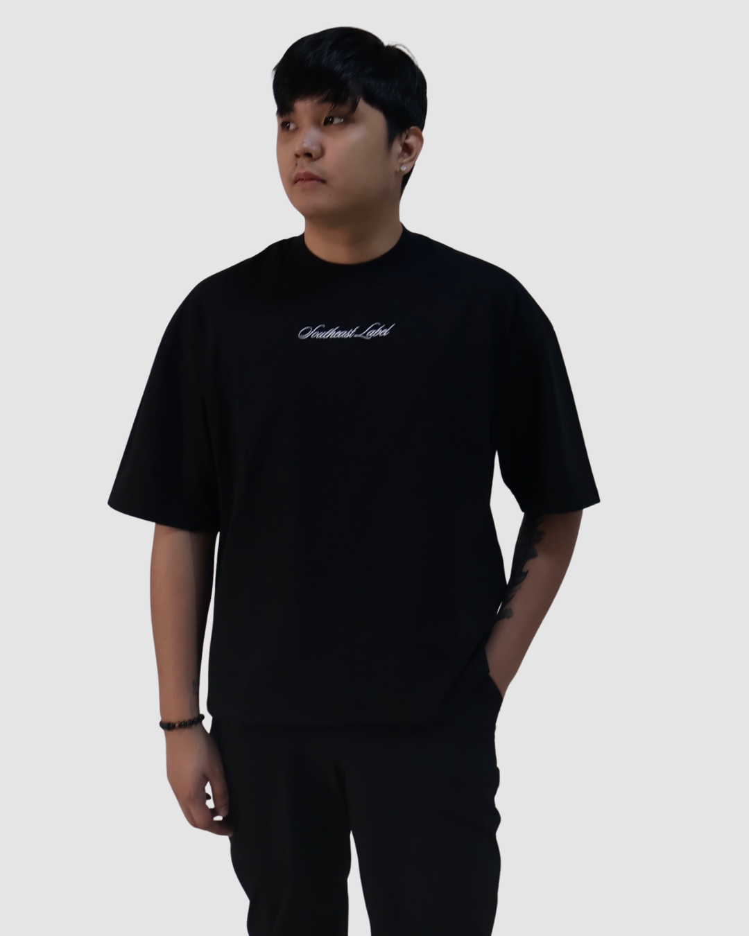 Boxy Logo Tee - (White Logo)