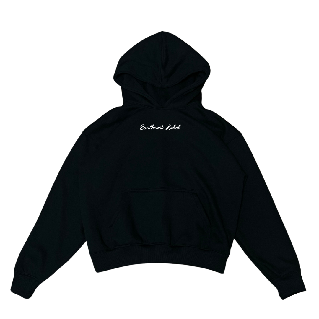Black Hoodie - (White Logo)