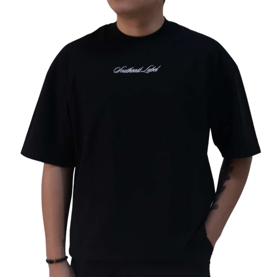 Boxy Logo Tee - (White Logo)