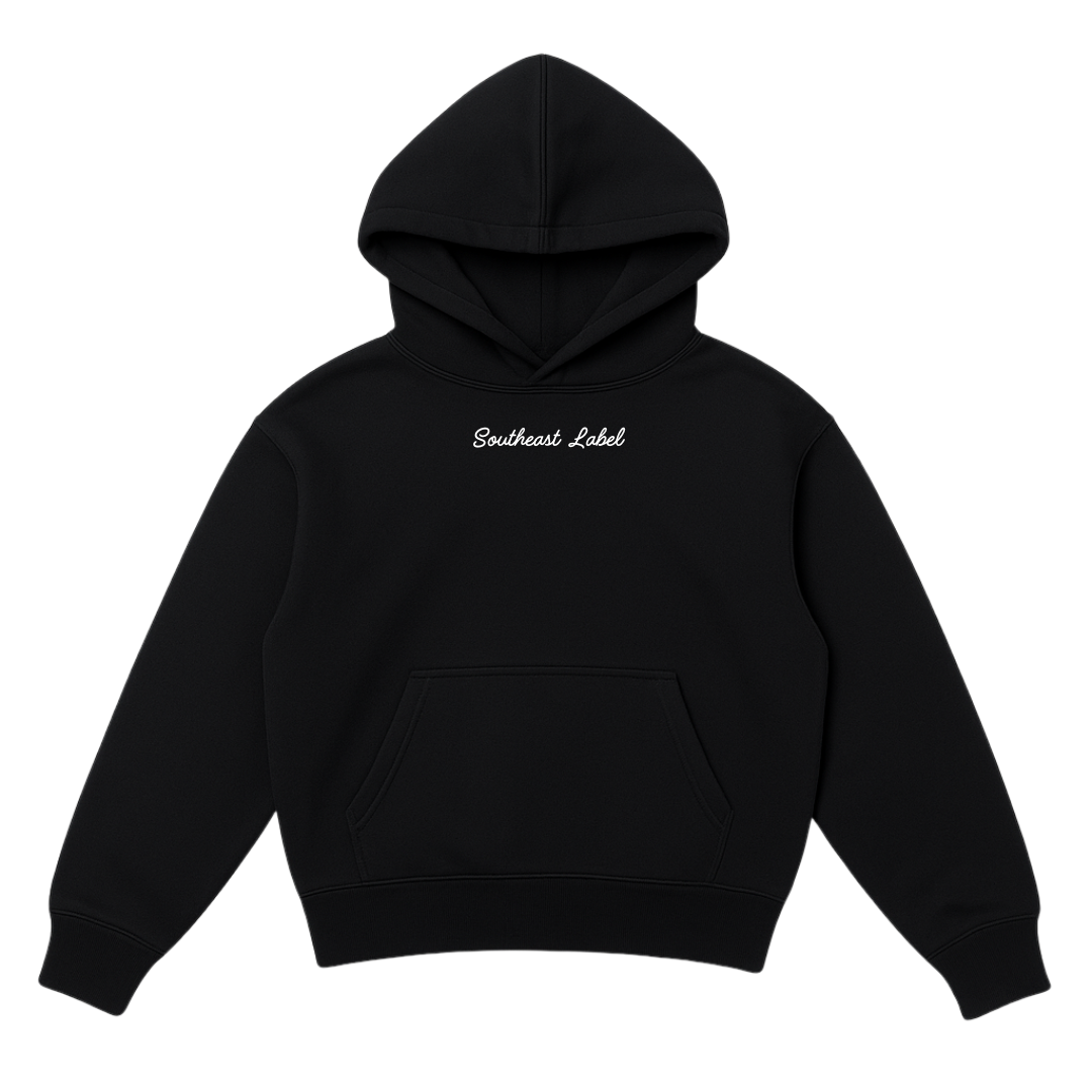 Black Hoodie - (White Logo)