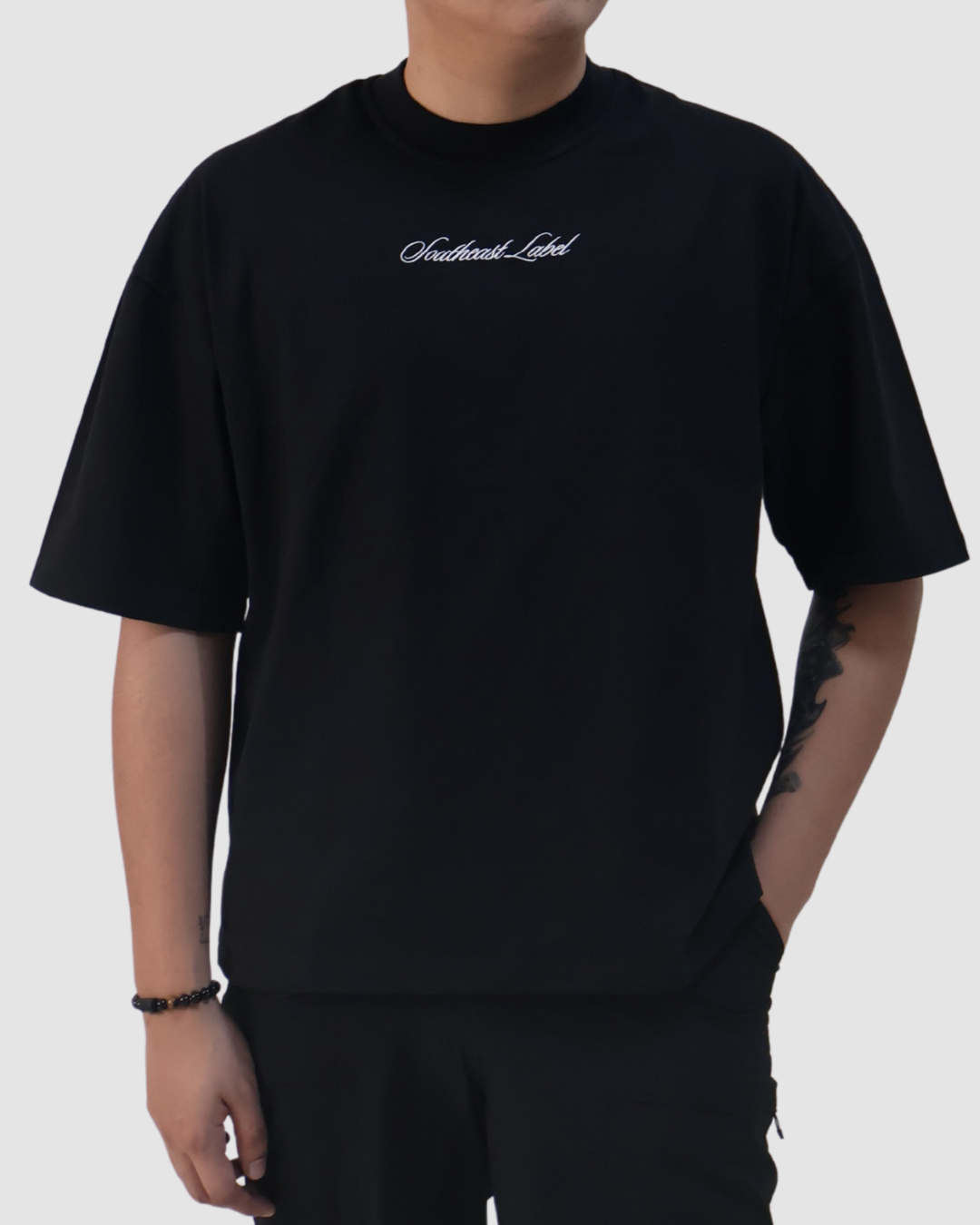 Boxy Logo Tee - (White Logo)
