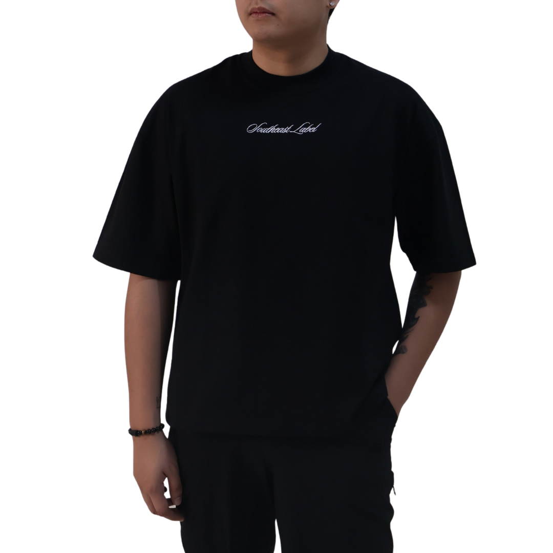 Boxy Logo Tee - (White Logo)